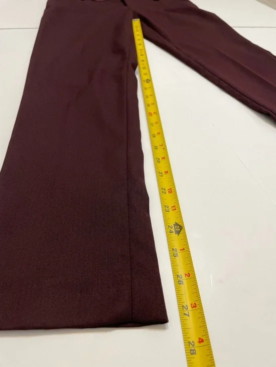 Banana Republic Martin Fit Women’s Burgundy Pants Size 4S - Picture 4 of 11
